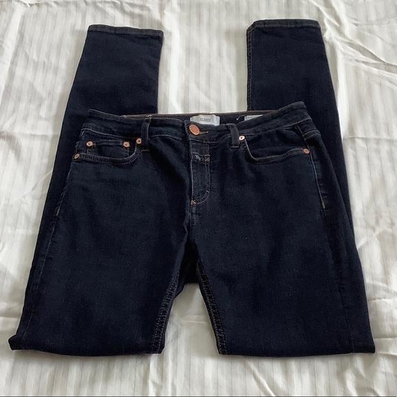 Anthro Closed Lizzy Dark Wash Skinny Jeans Sz-28 - Picture 1 of 5